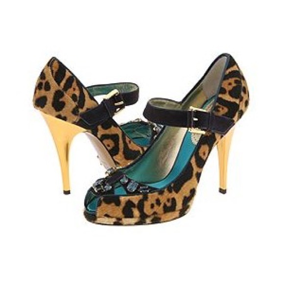 Roberto Cavalli Shoes - SALE🔥$1125 Cavalli Heels Leopard Platform Peep